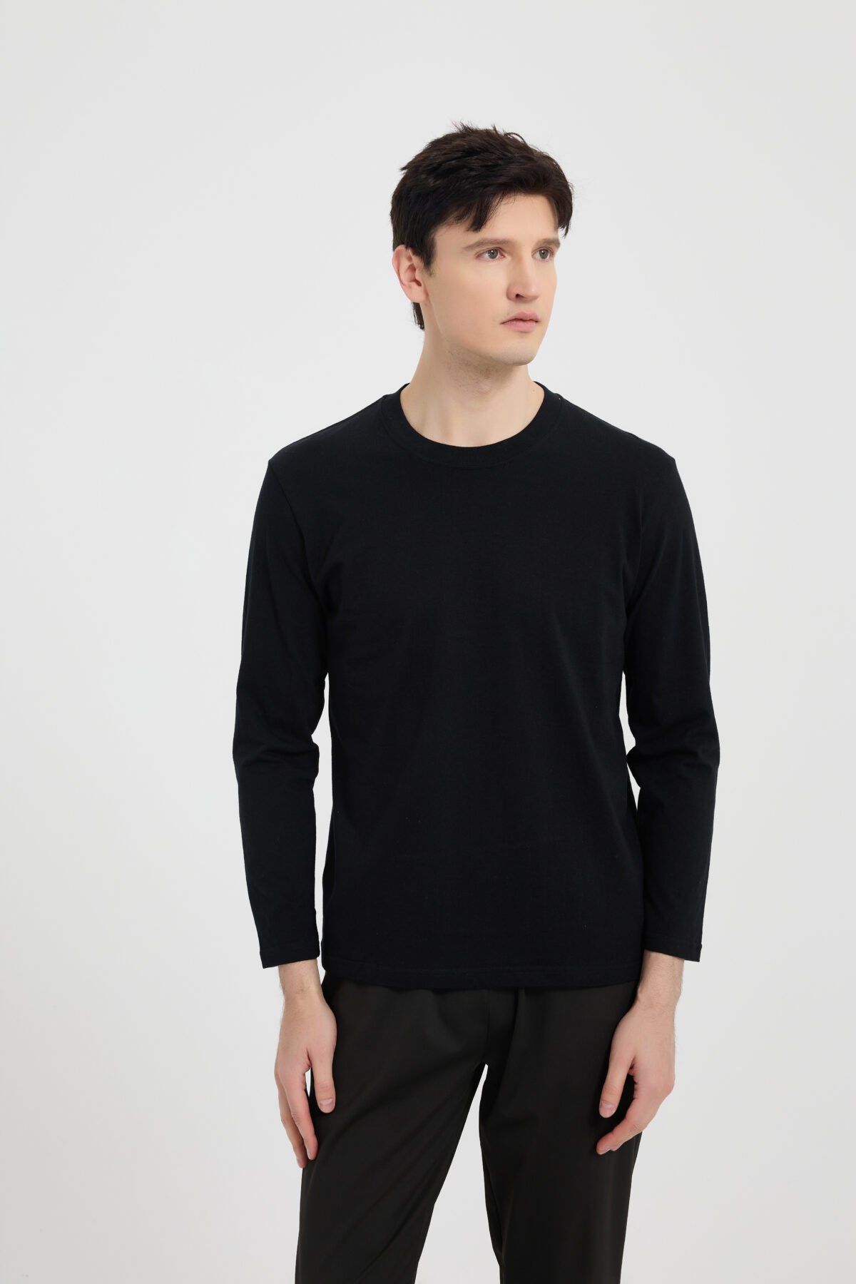 ⁦Men Core Long sleeve Tee Black⁩ - الصورة ⁦11⁩