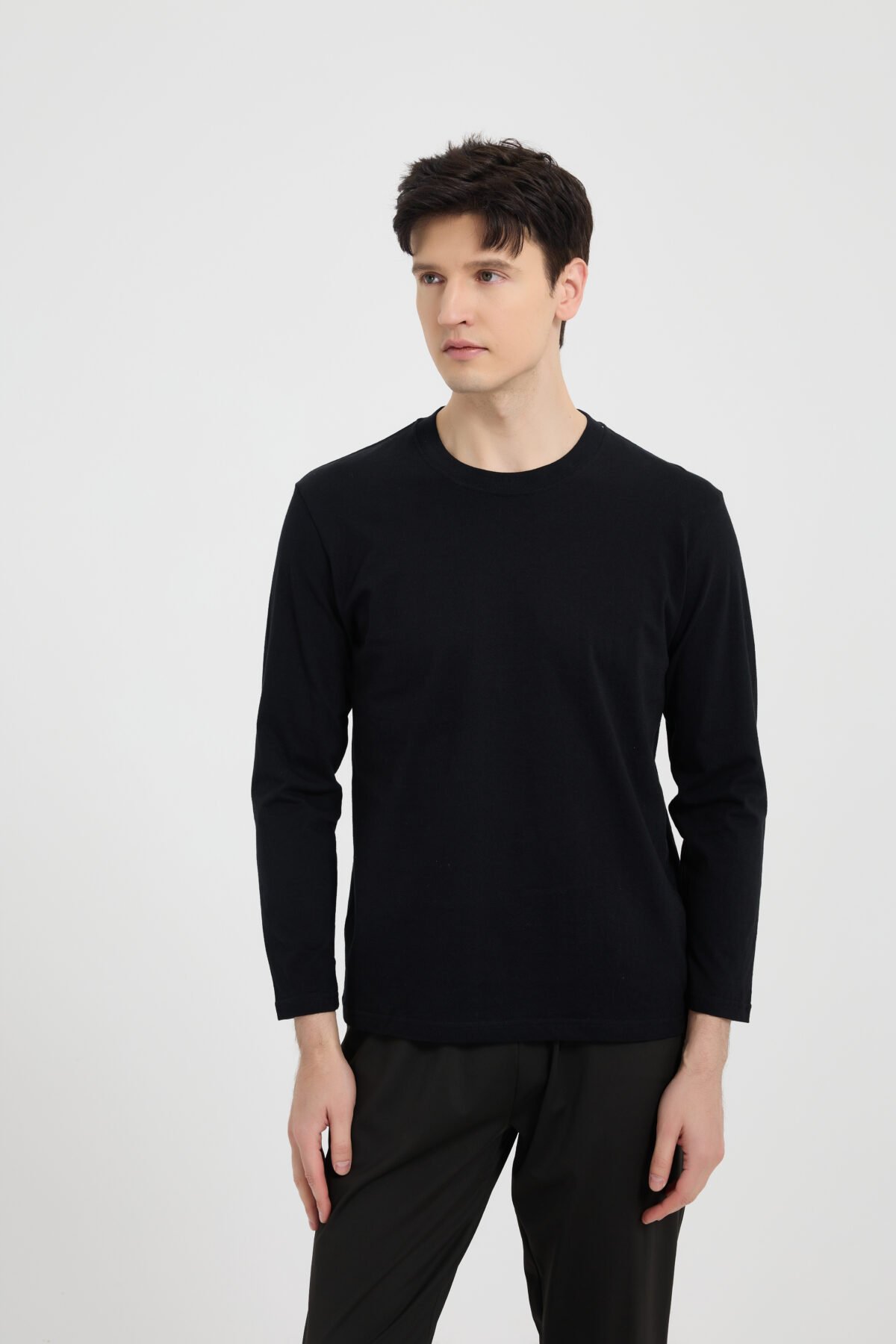 ⁦Men Core Long sleeve Tee Black⁩ - الصورة ⁦12⁩