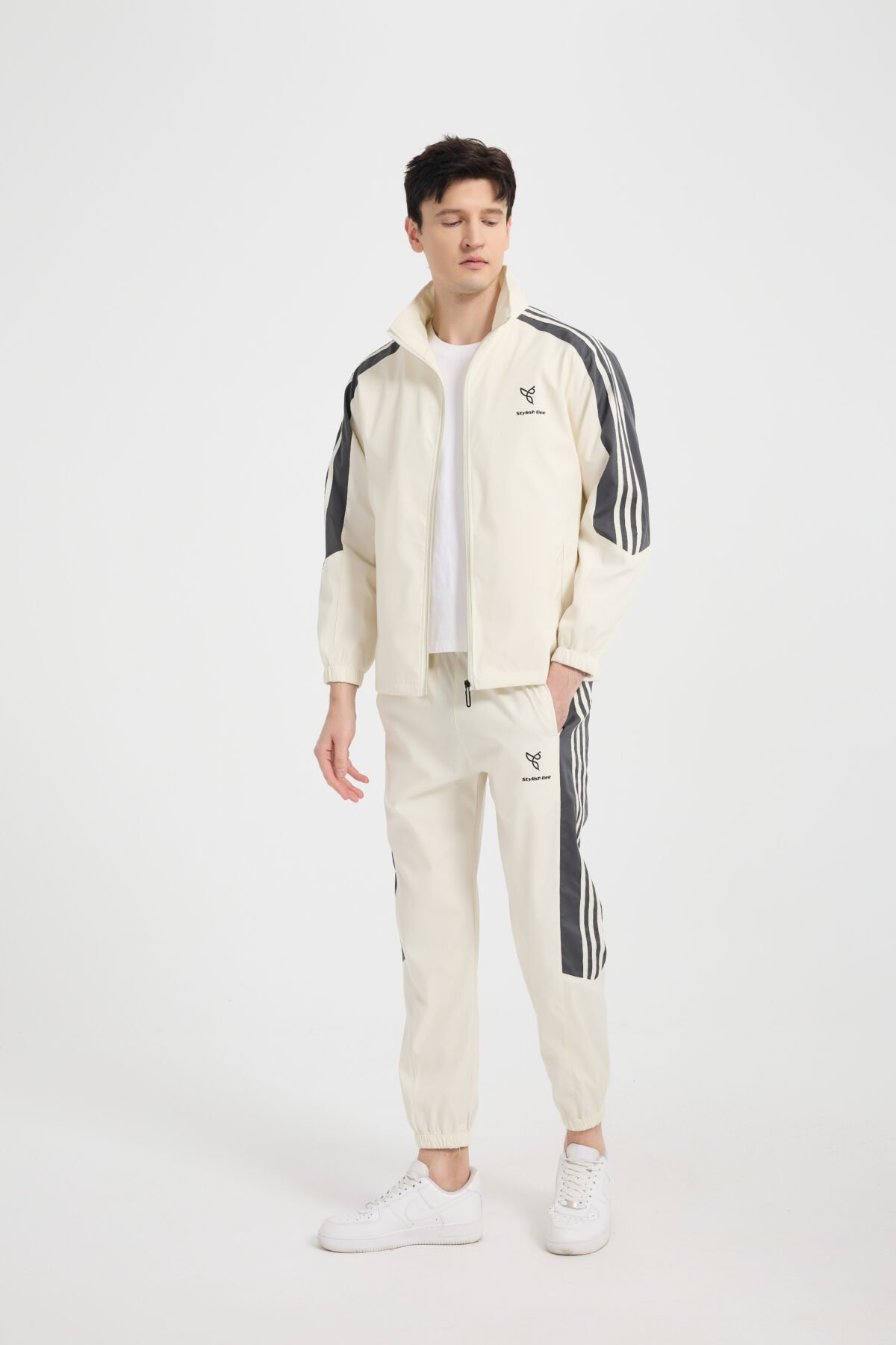 Men Core Tracksuit White