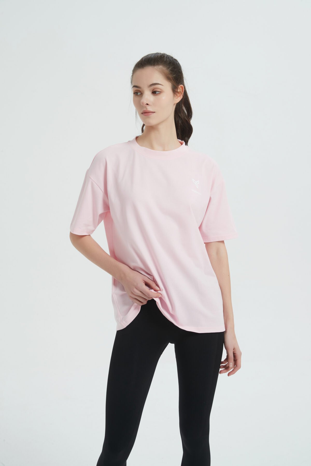BLOCK OVERSIZED T-SHIRT Light Pink - Image 4