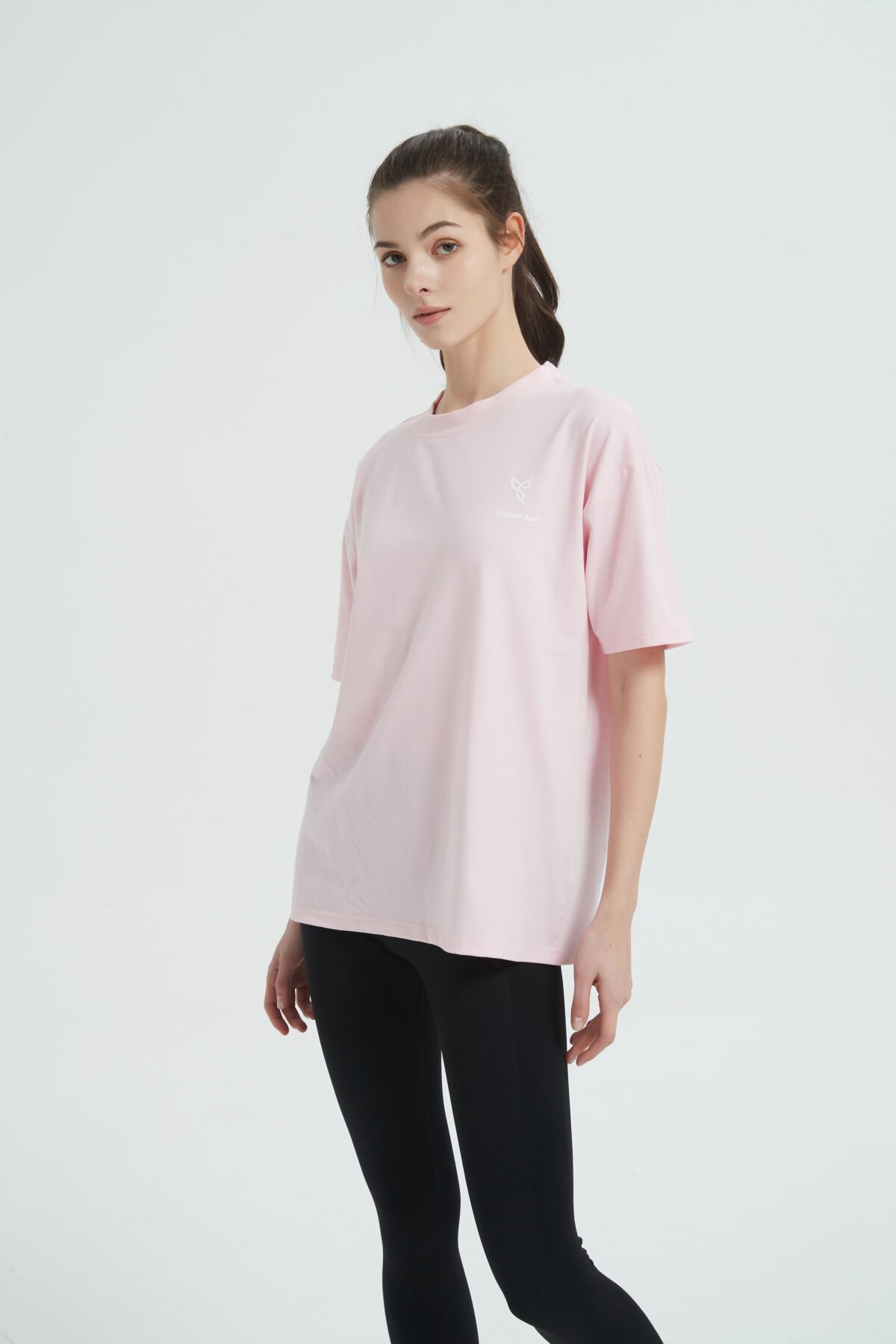 BLOCK OVERSIZED T-SHIRT Light Pink - Image 2