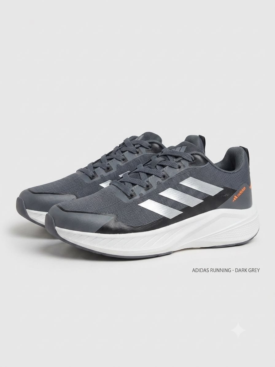 Adidas Dark Grey Performance Running Shoes